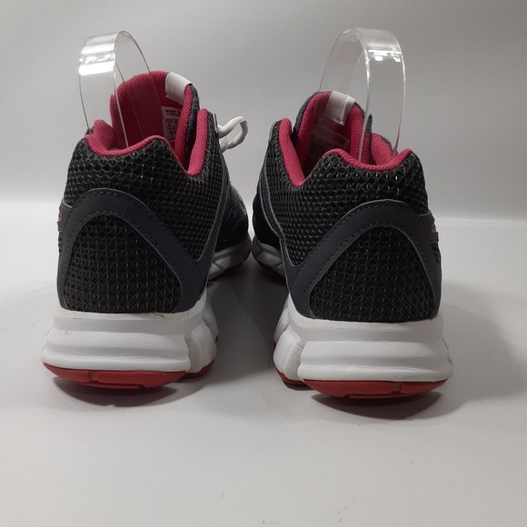 Reebok SmoothFlex Flyer Size 10 Gray and Pink Running Athletic Sneakers Shoes - Picture 3 of 10
